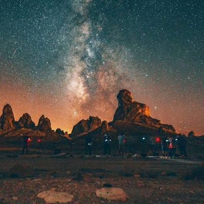 唯美星空头像背景图/摄影师LosAngelesArt