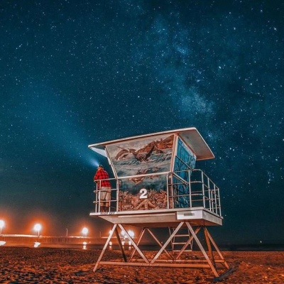 唯美星空头像背景图/摄影师LosAngelesArt