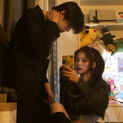 念七 意境情侣真人一对两张恩爱头像