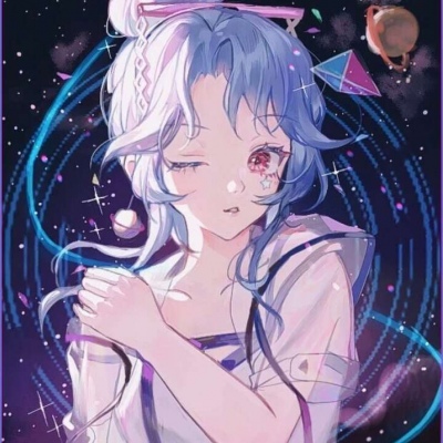 银河唯美星空闺蜜头像