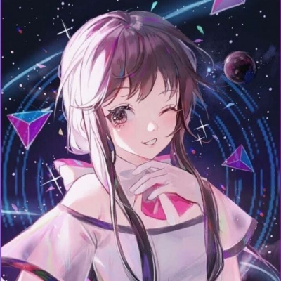 银河唯美星空闺蜜头像
