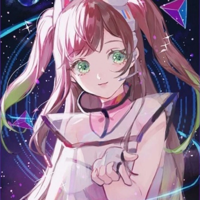 银河唯美星空闺蜜头像