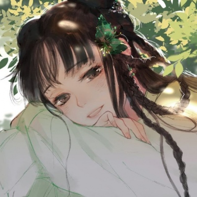念七 古风精致动漫情侣一对两张头像