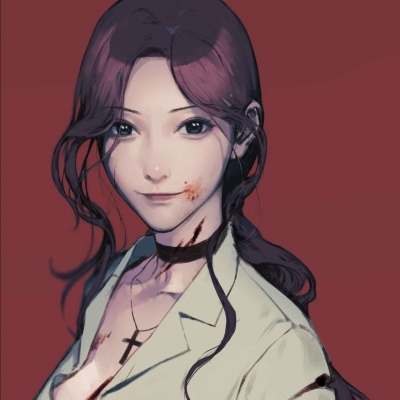 唐崎夜雨／手绘自截二次元女生头像  绘师：竹墨繁漪