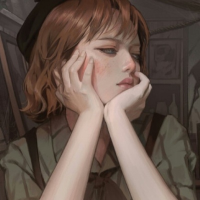 唐崎夜雨／手绘自截二次元女生头像  绘师：竹墨繁漪
