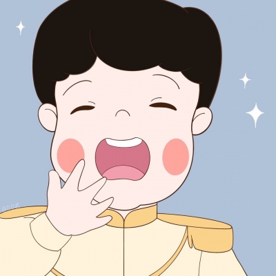 打哈欠的迪士尼公主王子情侣头像