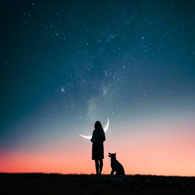 唯美星空背景图 宇宙山河浪漫 人间点滴温暖都值得我前进