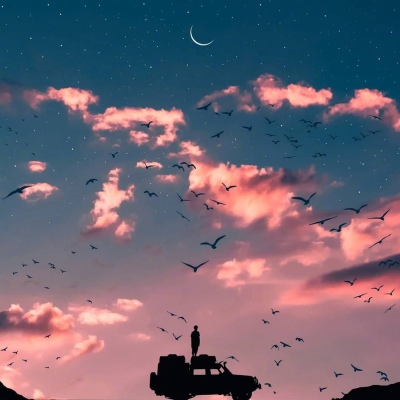 唯美星空背景图 宇宙山河浪漫 人间点滴温暖都值得我前进