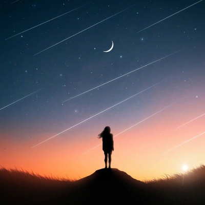 唯美星空背景图 宇宙山河浪漫 人间点滴温暖都值得我前进