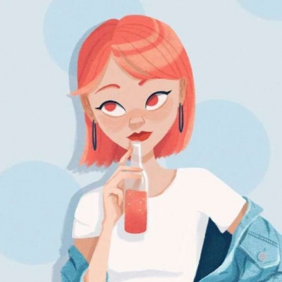 手绘少女漫头