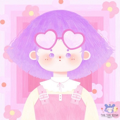 少女插画头像 萌系 清新 可爱 甜美 少女
