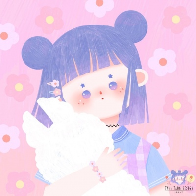 少女插画头像 萌系 清新 可爱 甜美 少女