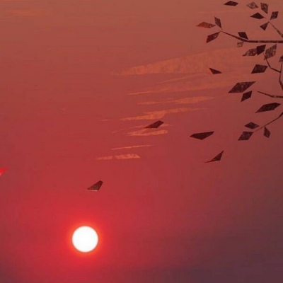 皆甜:红色背景图/我好想采一朵那粉红的云彩，把你放在上面推来推去