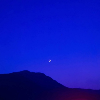 白灏宇:风景静物头像/蓝色/树深时见鹿，溪午不闻钟。