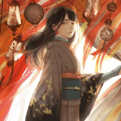 唐崎夜雨 手绘插画自截女生头像 图源贴吧 -记得吗