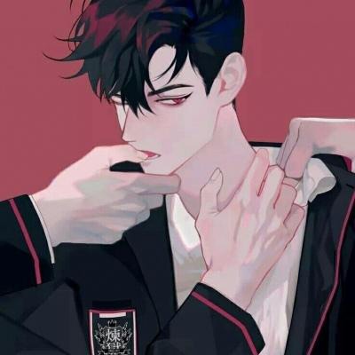 江孑 帅气超酷手绘二次元男生头像