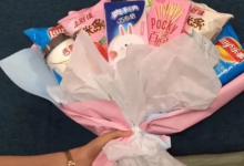 分享冬天的第一个零食花束怎么做。