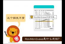 我来教你RavMonD.exe是什么进程