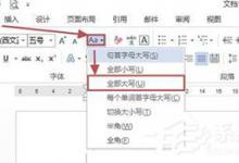 我来教你Word2013大小写字母转换的方法