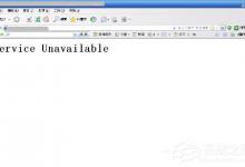 我来分享WinXP系统网站出现service unavailable