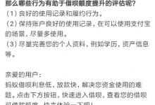 小编分享支付宝提升蚂蚁借呗额度的具体操作教程