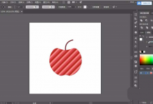 分享怎么使用ai的剪切蒙版制作苹果图形