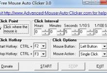 Free Mouse Auto Clicker的使用方法