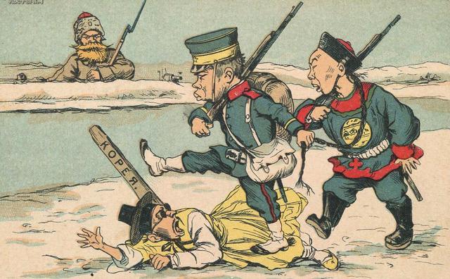 侵略朝鲜的干涉和日俄矛盾升级与日本吞并朝鲜等三个阶段来分析俄国在