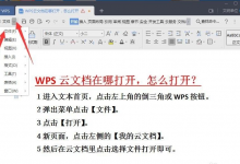 我来分享wps云文档在哪里怎么打开（wps云文档在哪里打开ipad）