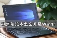 小编分享神州笔记本怎么升级Win11（神舟笔记本怎么打开）