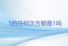 1的任何次方都是1吗