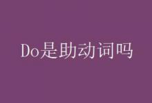 Do是助动词吗？