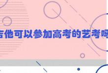 吉他可以参加高考的艺考吗
