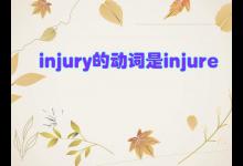 injury的动词和形容词