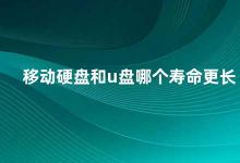 移动硬盘和u盘哪个寿命更长 移动硬盘和U盘哪个更耐用