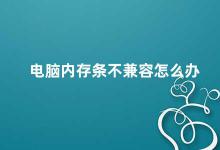 电脑内存条不兼容怎么办 电脑内存条不兼容的解决方法