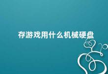 存游戏用什么机械硬盘 存储游戏的最佳选择机械硬盘还是固态硬盘