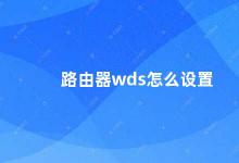 路由器wds怎么设置 如何设置路由器WDS功能