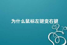 为什么鼠标左键变右键 鼠标左键变右键的原因及解决方法