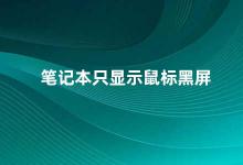 笔记本只显示鼠标黑屏 笔记本黑屏只显示鼠标的原因和解决方法