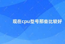 现在cpu型号那些比较好 如何选择适合自己的CPU型号