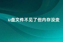 u盘文件不见了但内存没变 U盘文件丢失试试这些方法找回