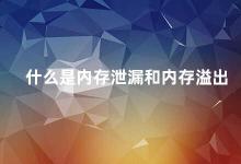 什么是内存泄漏和内存溢出 内存管理问题