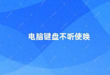 电脑键盘不听使唤 如何解决电脑键盘失灵问题