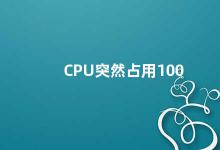 CPU突然占用100 如何解决CPU占用率过高的问题