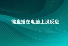 键盘插在电脑上没反应 电脑键盘无法使用的解决方法