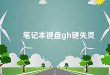 笔记本键盘gh键失灵 如何解决笔记本键盘gh键失灵问题