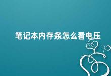 笔记本内存条怎么看电压 如何正确判断笔记本内存条的电压