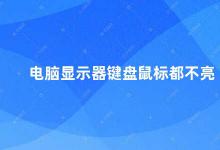 电脑显示器键盘鼠标都不亮 电脑硬件故障排查指南