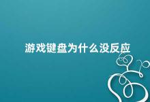 游戏键盘为什么没反应 游戏键盘失灵的原因及解决方法